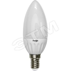 Лампа светодиодная LED 3вт Е14 белый(свеча) (LB-73 30LED) - Feron