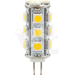 Лампа светодиодная LED 3вт 12в G4 белыйкапсульная (LB-403 18LED) - Feron