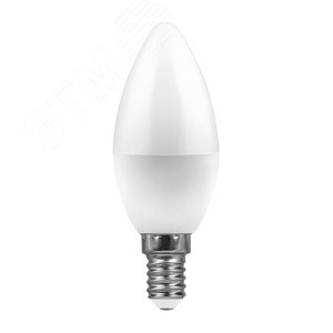 Лампа светодиодная LED 7вт E14 белый матовая свеча - фото 2