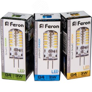 Лампа светодиодная LED 3вт 12в G4 белый капсульная - фото 4