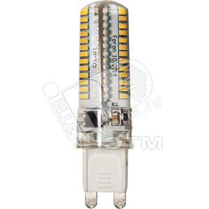 Лампа светодиодная LED 5вт 230в G9 белый капсульная (LB-425 104LED) - Feron