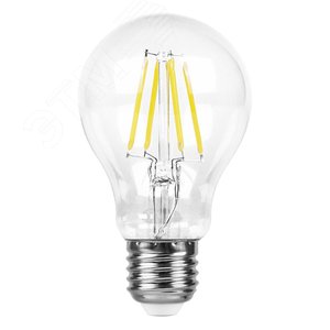 Лампа светодиодная LED 7вт Е27 белый FILAMENT 2