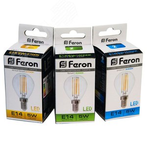 Лампа светодиодная LED 5вт Е14 теплый шар FILAMENT (LB-61) - фото 4