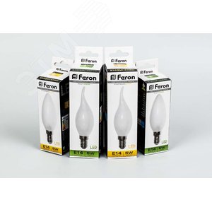 Лампа светодиодная LED 5вт Е14 белый матовая свеча FILAMENT (LB-58) - фото 2