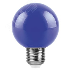 Лампа светодиодная LED 3вт Е27 синий шар G60 2