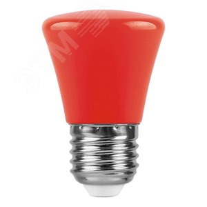 Лампа светодиодная LED 1вт Е27 красный колокольчик (LB-372) 2