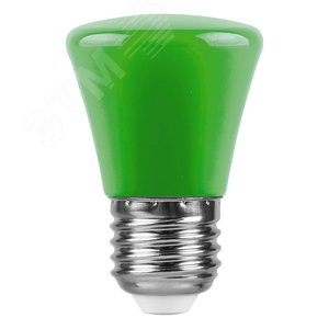 Лампа светодиодная LED 1вт Е27 зеленый колокольчик (LB-372) 2