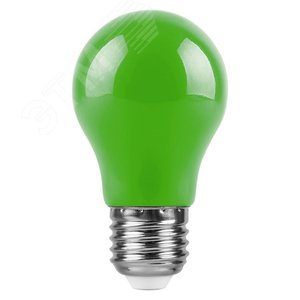 Лампа светодиодная LED 3вт Е27 зеленый шар 2