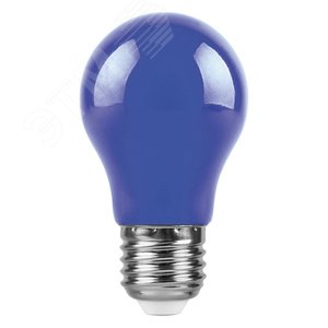 Лампа светодиодная LED 3вт Е27 синий шар 2