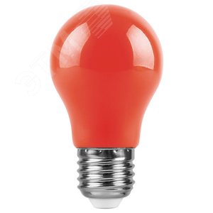 Лампа светодиодная LED 3вт Е27 красный шар 2