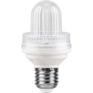 Лампа светодиод декор. LB-377 (2W) 230V E27 6400K лампа-строб прозрачный для белт лайта | 25929 | FERON - Feron