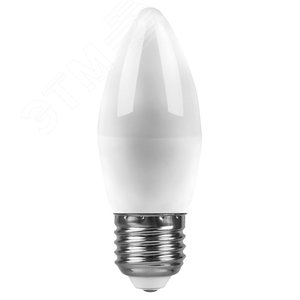 Лампа светодиодная LED 9вт Е27 теплый матовая свеча - фото 2