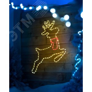 Дюралайт светодиодный LEDх72/м синий трехжильный кратно 2м бухта 50м (LED-F) - фото 2