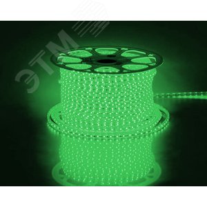 Лента светодиодная 4.4Вт/м 220В зеленый IP65 60LED/м LS704