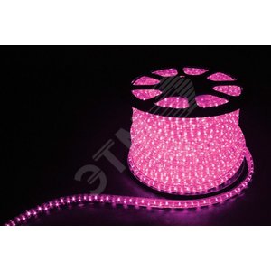 Контакт вспомогательный 2W 100м 13мм 230V 36LED/м 1.44W/м (2м/отрез) 2 аксессуара розовый/ LED-R2W (LED-R) - Feron