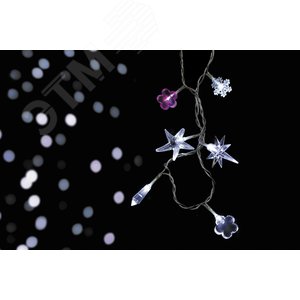 DF-LC07009 украшение для гирлянд 20шт цветок, фиолетовый | 26641 | FERON 3