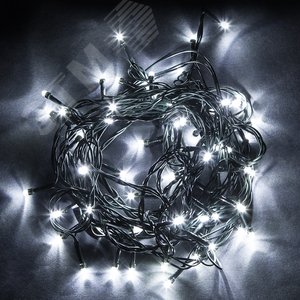 Гирлянда линейная 200 LED 5000K 20 м+5 м зеленый шнур - фото 3