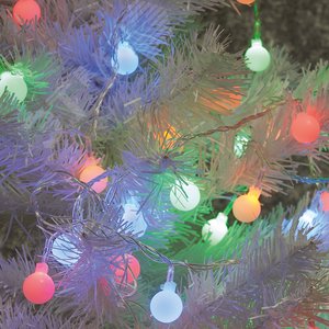 Светодиодная гирлянда CL555 линейная разноцветная 2м + 0.5м с питанием от батареек | 26762 | Feron