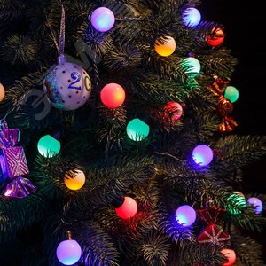 Светодиодная гирлянда CL555 линейная разноцветная 2м + 0.5м с питанием от батареек | 26762 | Feron 4