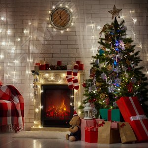 Светодиодная гирлянда CL555 линейная разноцветная 2м + 0.5м с питанием от батареек | 26762 | Feron 6