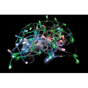 Гирлянда линейная 20LED мультиколор 1.9м на батарейках (CL302) - Feron