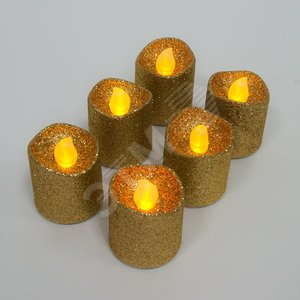 Свечи чайные LED янтарный (6шт) (FL079) - Feron