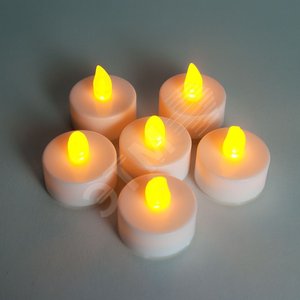 Свечи чайные LED набор-6шт.янтарный (FL077) - Feron