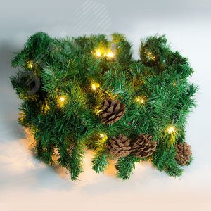 Гирлянда Ветка елки 48LED 2.7м+0.3м шнур (CL560) - фото 2