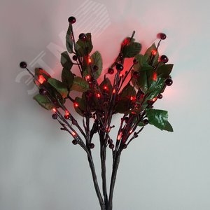 Ветка с ягодами и листьями LED (LD217B) - фото 2