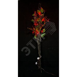 Ветка с ягодами и листьями LED (упаковка 3 шт) (LD218B) - Feron