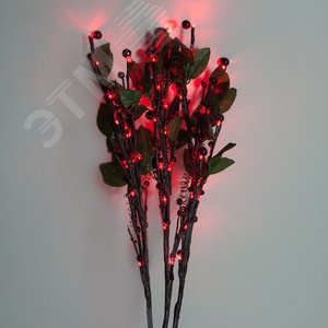 Ветка с ягодами и листьями LED (упаковка 3 шт) (LD218B) - фото 2