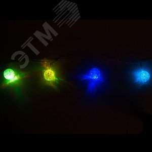 Гирлянда Ледяные шарики 10LED 0.9м (CL554) - фото 4