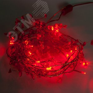 CL101 гирлянда "Гранат" 20 LED (красный), 2м + 1,5м, IP20 | 26931 | FERON 3