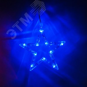 Гирлянда 12 разноцветных звезд 120LED (мультиколор) (CL107) - фото 2