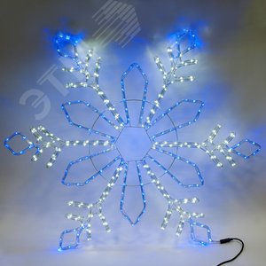 Световая фигура Снежинка LED синий-белый (LT065) - фото 2