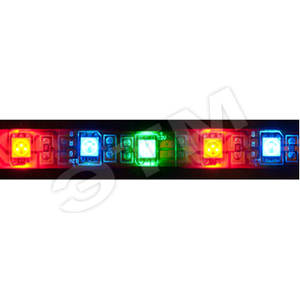 Лента LEDх30/м,5м,7.2w/m,12в.IP65,кр/зел/син.Feron (LS607 многоцв.) - Feron