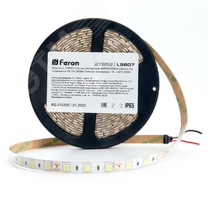 Лента светодиодная 14.4Вт/м 12В 6500К IP65 60LED/м LS607 - фото 2