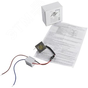 Светильник светодиодный ДВО-1w 6400K 43Лм квадратный серебро (G774) 6