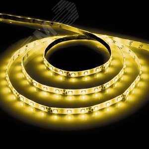Лента светодиодная 4.8Вт/м 12В желтый IP20 60LED/м LS603