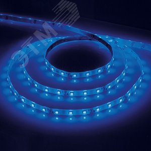 Лента светодиодная 4.8Вт/м 12В синий IP20 60LED/м LS603