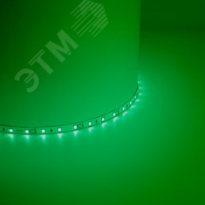 Лента светодиодная 4.8Вт/м 12В зеленый IP65 60LED/м LS604