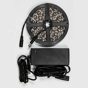 Комплект светодиодной ленты 14.4Вт/м 12В 6500К IP20 60LED/м с драйвером LS606 - фото 3