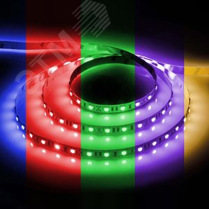 Комплект светодиодной ленты 14.4Вт/м 12В RGB IP20 60LED/м с драйвером LS606 - фото 3