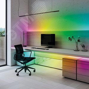 Комплект светодиодной ленты 14.4Вт/м 12В RGB IP20 60LED/м с драйвером LS606 - фото 5
