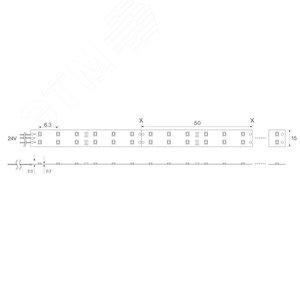Лента светодиодная LEDх240/м 5м 19.2w/m 12в дневной (LS615 дневной) - фото 3