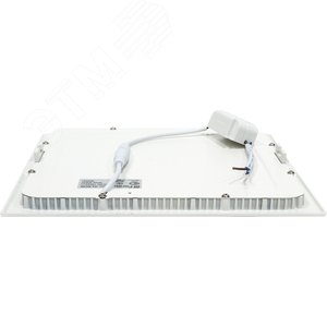 Светильник светодиодный ДВО-28w 4000K 2240Лм квадратный slim белый (AL503) - фото 2