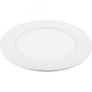 Светильник светодиодный ДВО-6w 6400K 490Лм slim белый