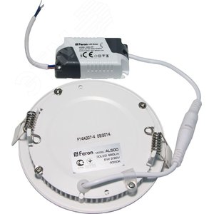 Светильник светодиодный ДВО-6w 6400K 490Лм slim белый 2