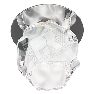 Светильник JCD9 35W G9 прозрачный-матовый хром (с лампой) (JD94) - Feron