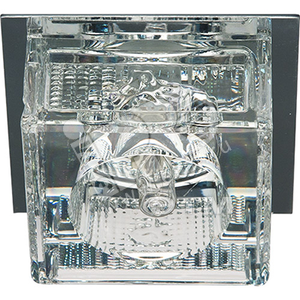 Светильник точечный JD107 JCD9 35W G9 прозрачный, с лампой, хром - Feron